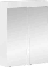vidaXL Σετ Επίπλων Μπάνιου TULUM 2 pcs Υψηλής γυαλάδας λευκό