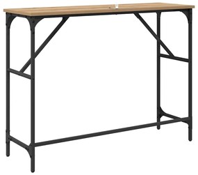 vidaXL Τραπέζι κονσόλας Artisan Oak 100 x 32 x 75 εκ