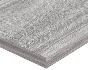 vidaXL Ράφια Τοίχου 4 τεμ. Γκρι Sonoma 60x20x1,5 εκ. Επεξεργ. Ξύλο