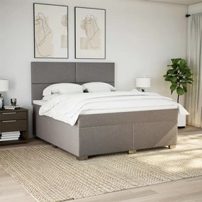 ΚΡΕΒΑΤΙ BOXSPRING ΜΕ ΣΤΡΩΜΑ TAUPE 180X200 ΕΚ. ΥΦΑΣΜΑΤΙΝΟ 3292864