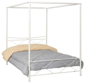 Canopy Metallic Bed Arion Beige 120*200 cm