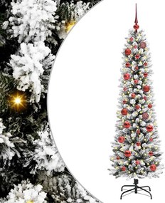 vidaXL Τεχνητό Χριστουγεννιάτικο Δέντρο με 150 LED Λευκό 150 cm