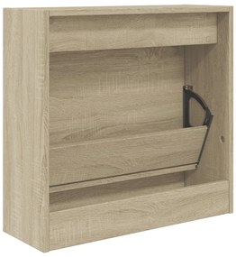 vidaXL Παπουτσοθήκη Sonoma Δρυς 60x21x57 εκ. από Επεξεργασμένο Ξύλο