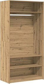 vidaXL Ντουλάπα Τεχνίτης Δρυς 100x50x200 εκ Επεξεργασμένο Ξύλο