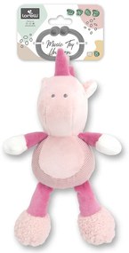 Κρεμαστό Λούτρινο Ζωάκι Με Μουσική Music Unicorn Pink Natural 10191440007  Lorelli