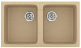 Sanitec Classic 334 Granite Cappucino Ένθετος Νεροχύτης