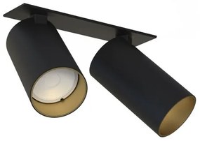 Σποτ Φωτιστικό Ράγας 2xGU10 10W IP20 Mono Surface Nowodvorski 7690 Μαύρο-Χρυσό