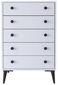 Συρταριέρα AMARI Λευκό Μοριοσανίδα 72x43x114cm - Μελαμίνη - 14870045