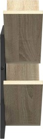 vidaXL Ράφι Τοίχου Sonoma Δρυς 43 x 15 x 47 εκ Επεξεργασμένο Ξύλο