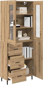 vidaXL Highboard 2 pcs Artisan Oak 69,5 x 34 x 180 εκ.