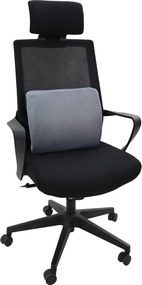vidaXL Μαξιλάρι πλάτης Γκρι Αφρός Μνήμης 36 x 30 x 12 εκ.