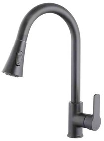 Μπαταρία βρύσης κουζίνας με επεκτεινόμενη κεφαλή - Grey - 802349-802349