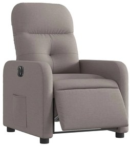 vidaXL Πολυθρόνα Ανακλινόμενη Ηλεκτρική Taupe Υφασμάτινη