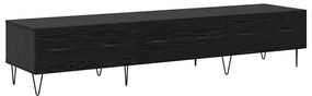 vidaXL Ντουλάπι TV Μαύρη δρυς 150 x 36 x 30 εκ Επεξεργασμένο ξύλο