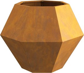 vidaXL Γλάστρα 2 pcs Σκ rusty 75 x 75 x 60 εκ