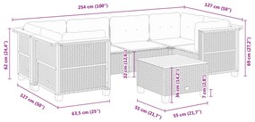 ΣΕΤ ΣΑΛΟΝΙΟΥ ΚΗΠΟΥ 7 ΤΕΜ. ΓΚΡΙ ΣΥΝΘΕΤΙΚΟ ΡΑΤΑΝ ΜΕ ΜΑΞΙΛΑΡΙΑ 3261744