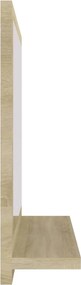 vidaXL Καθρέφτης Μπάνιου Sonoma Δρυς 40 x 10,5 x 37 εκ. Επεξ. Ξύλο