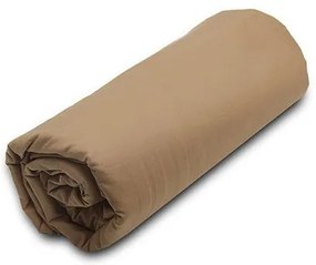 Κατωσέντονο Menta με λάστιχο 5 Brown Ημίδιπλο (120x200+20)