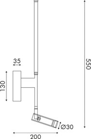 Απλίκα Τοίχου LED Aca Concerto HM616LEDWWH White