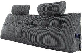 VEVOR Headboard Pillow King Wedge Headboard Pillow with 2 Pockets &amp; Headrests