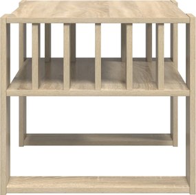 vidaXL Τραπεζάκι σαλονιού Δρύς Sonoma 66 x 49,5 x 45 εκ.