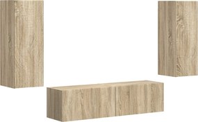 vidaXL Σετ επίπλου τηλεόρασης 2 pcs Δρύς Sonoma Επεξεργασμένο ξύλο