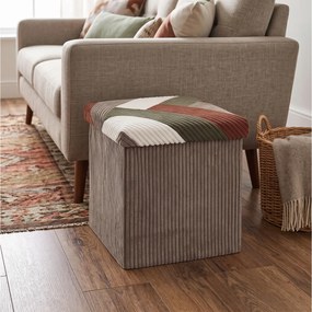 ΣΚΑΜΠΌ &amp; ΠΟΥΦ PATCHWORK FOLDING POUFFE BOX COTELE SCOTT HD0550