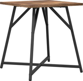 vidaXL Σετ βοηθητικά τραπεζάκια 2 pcs Φουσκωτό δρυς και Μαύρο