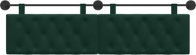 vidaXL Κρεμαστό Κεφαλάρι Σκούρο Πράσινο Βελούδο