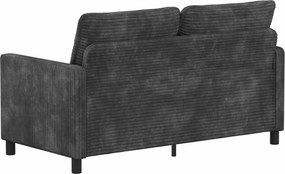 vidaXL Καναπές Σκούρο Γκρι 156 x 81 x 87,5 εκ Πολυεστέρας