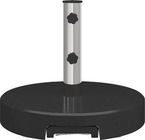 vidaXL Βάση ομπρέλας Μαύρο Ø 45 x 37.5 εκ. Γρανίτης