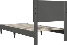 vidaXL Σκελετός Κρεβατιού Σκούρο Γκρι 100 x 200 cm