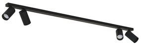 Φωτιστικό Οροφής - Σποτ Mono 7843 4xGU10 10W Black Nowodvorski Metal, Plastic