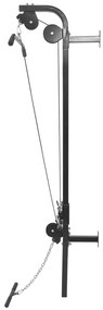 vidaXL Power Tower Επιτοίχιο με Σετ Μπάρας και Αλτήρες 60,5 κ.