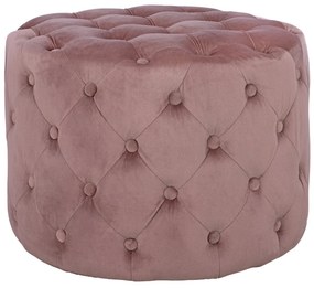 ΣΚΑΜΠΟ KASSIE ΣΑΠΙΟ ΜΗΛΟ ΒΕΛΟΥΔΟ ΤΥΠΟΥ CHESTERFIELD HM8406.02 Φ60x43Υ εκ.