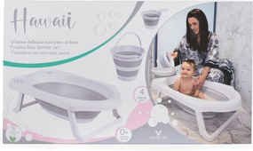 Πτυσσόμενη Μπανιέρα Μωρού - Cangaroo - Hawaii grey 091097