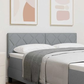 vidaXL Κεφαλάρι Ανοιχτό γκρι 144 cm ύφασμα