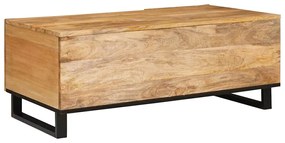 vidaXL Τραπεζάκι σαλονιού Φυσικό 100 x 54 x 40 εκ Στερεό ξύλο μάνγκο