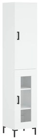 vidaXL Ντουλάπι Λευκό 34,5 x 34 x 180 εκ. από Επεξεργασμένο Ξύλο