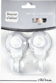Κρεμαστράκια Βεντούζα (Σετ 2τμχ) L-C Uni Blanc 6ASB239