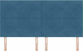 vidaXL LED κεφαλάρι με φώτα λωρίδας LED Μπλε 180 cm Πολυεστέρας