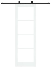 vidaXL Συρόμενη Πόρτα ORKDAL Λευκό 78 x 232 cm Ξύλο και μέταλλο