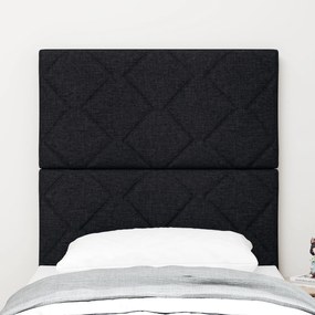 vidaXL LED Κεφαλάρι με Διαμάντια Μαύρο 80 εκ Ύφασμα