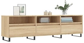 vidaXL Έπιπλο Τηλεόρασης Sonoma Δρυς 150x30x44,5 εκ. Επεξ. Ξύλο