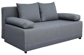 Καναπές - Κρεβάτι Nuvia Fylliana με Γκρί ύφασμα 190x80x85εκ. 190x80x85 εκ.