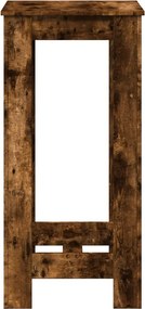 vidaXL Τραπέζι Μπαρ Καπνιστή Δρυς 51x50x103,5 εκ. Επεξ. Ξύλο