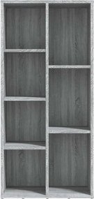 vidaXL Βιβλιοθήκη Γκρι Sonoma 50 x 25 x 106 εκ.