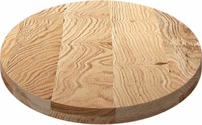 vidaXL Επιτραπέζια επιφάνεια 120x60x4 εκ. από Μασίφ Ξύλο Δρυός Οβάλ