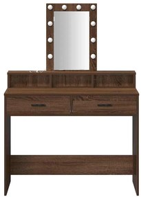 vidaXL Τραπέζι περιποίησης Καφέ 100 x 41 x 140 εκ. Επεξεργασμένο ξύλο