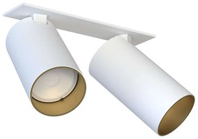 Φωτιστικό Οροφής - Σποτ Mono Surface 7684 2xGU10 10W White-Gold Nowodvorski Metal, Plastic